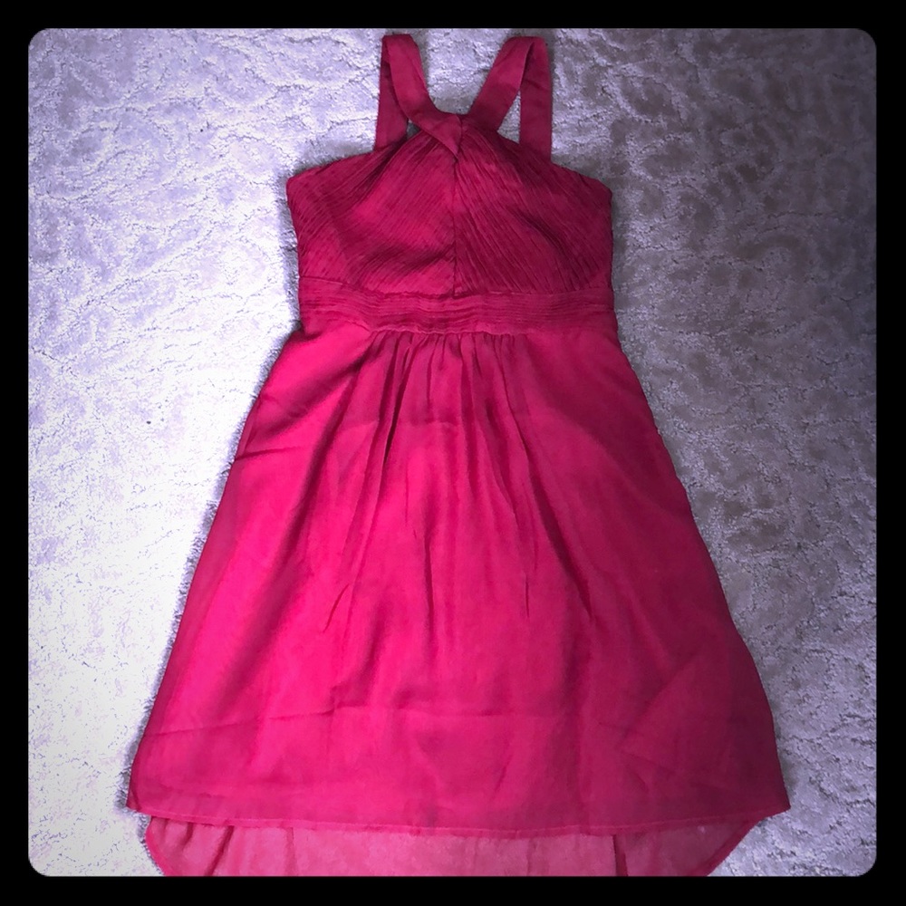 Red formal party dress